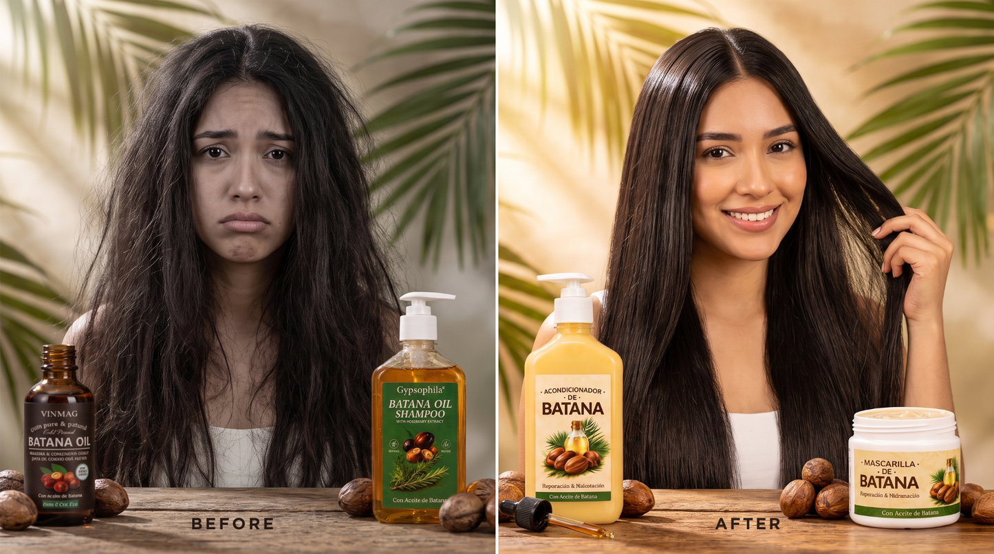 Combo Batana ( Shampo+Acondicionador+Mascarilla+Aceite)