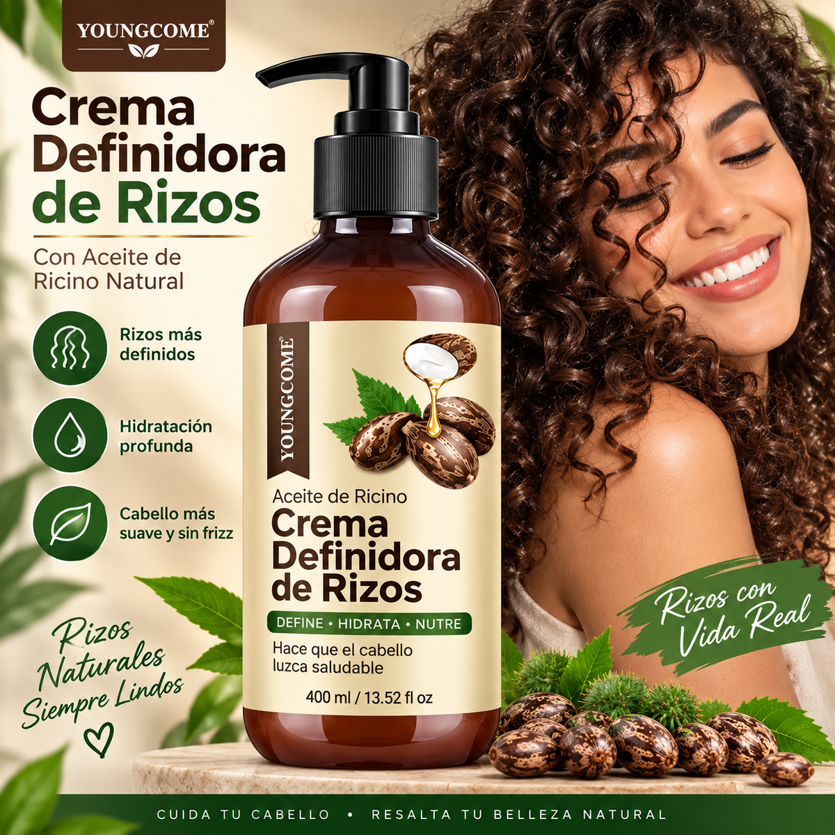 CREMA DE PEINAR DEFINIDORA DE RIZOS